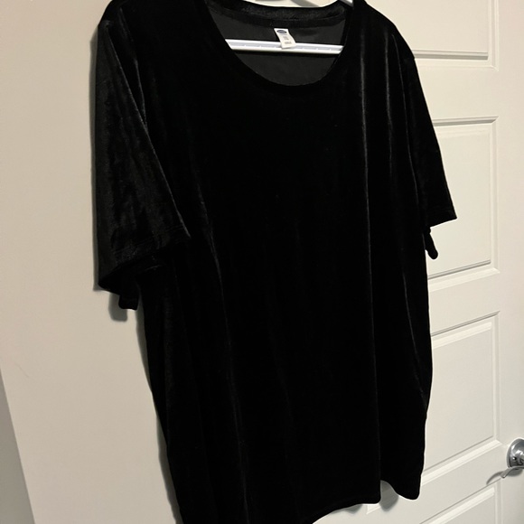 BLACK VELVET SHIRT - Picture 1 of 8